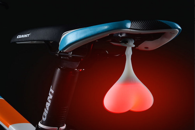 bike light heart